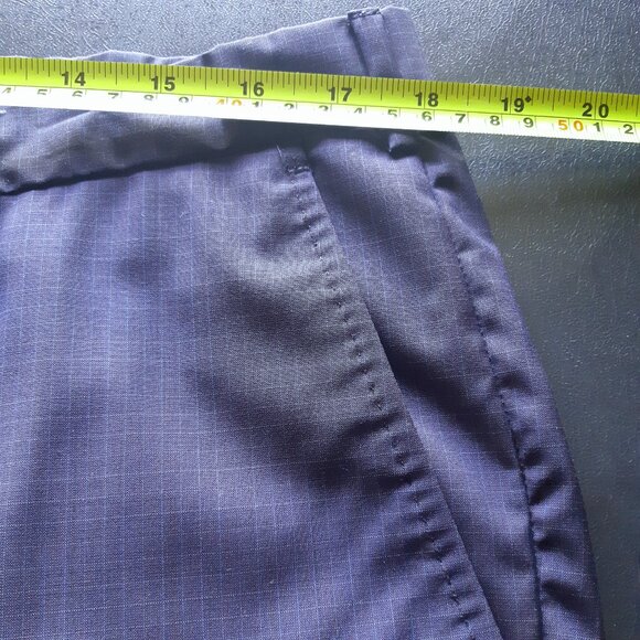 Z ZEGNA SZ 44L 2 Piece Men's 100% Wool Suit Blue Fine Check - Picture 13 of 16